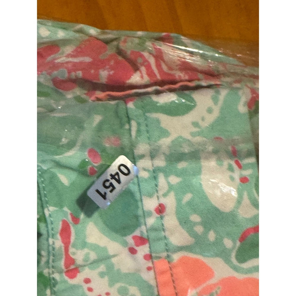 Lilly Pulitzer Callahan Shorts Pink Green Floral Tropical Print Size 2 - Picture 10 of 10